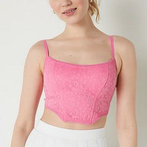 🆕 Victoria’s Secret Pink Lace Corset Top